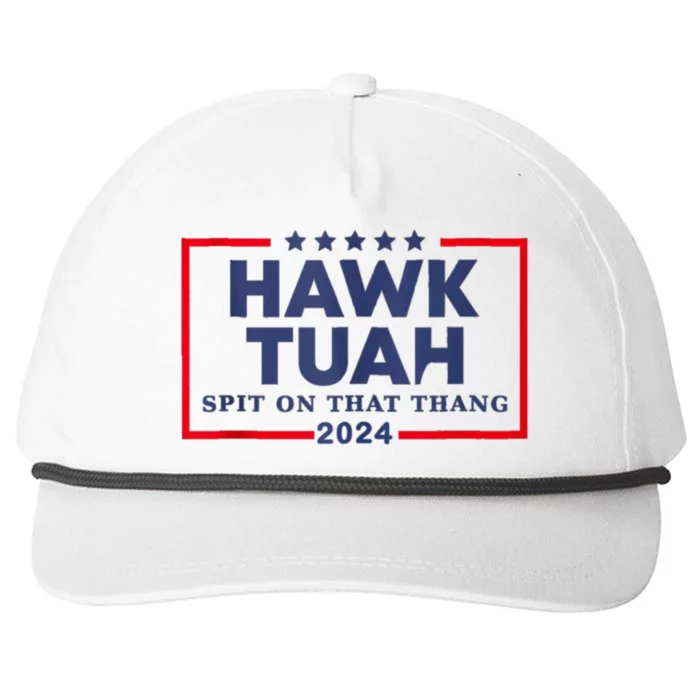 Hawk Tuah 24 Spit On That Thang Snapback Five-Panel Rope Hat