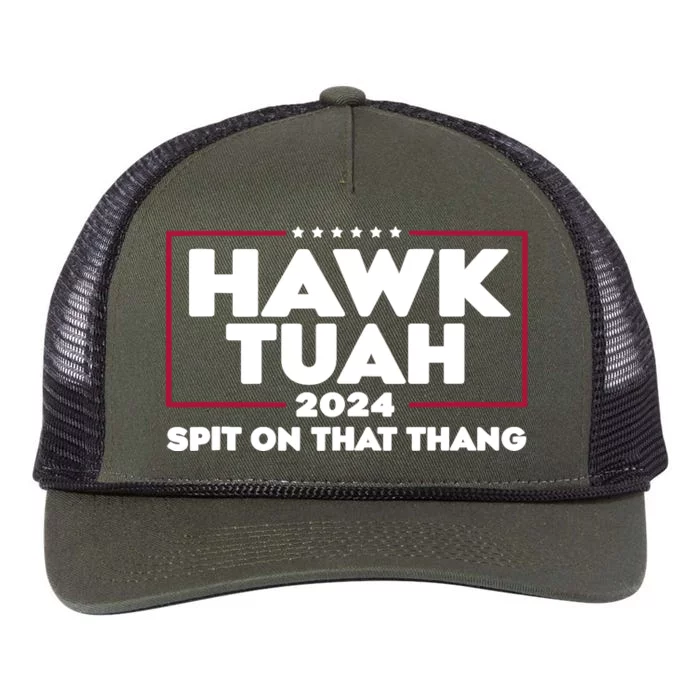 Hawk Tuah 24 Hawk Tuh Utah Girl Retro Rope Trucker Hat Cap