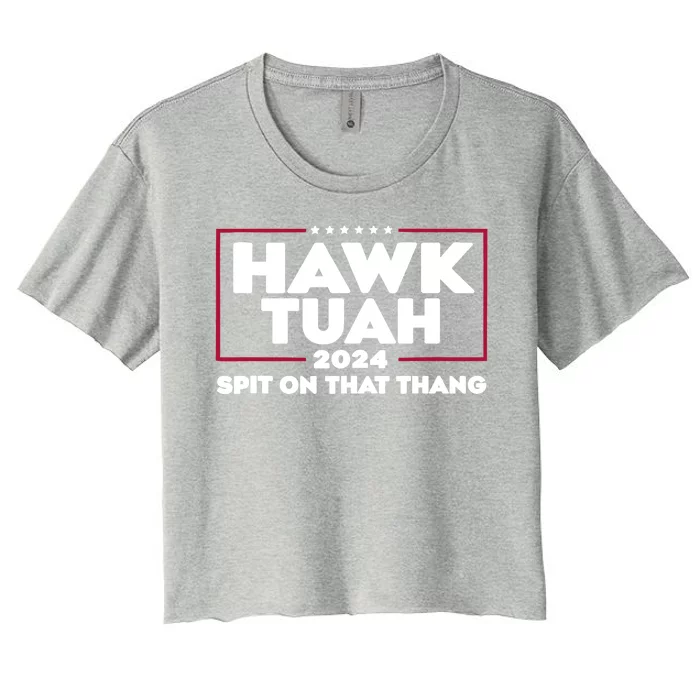 Hawk Tuah 24 Hawk Tuh Utah Girl Women's Crop Top Tee