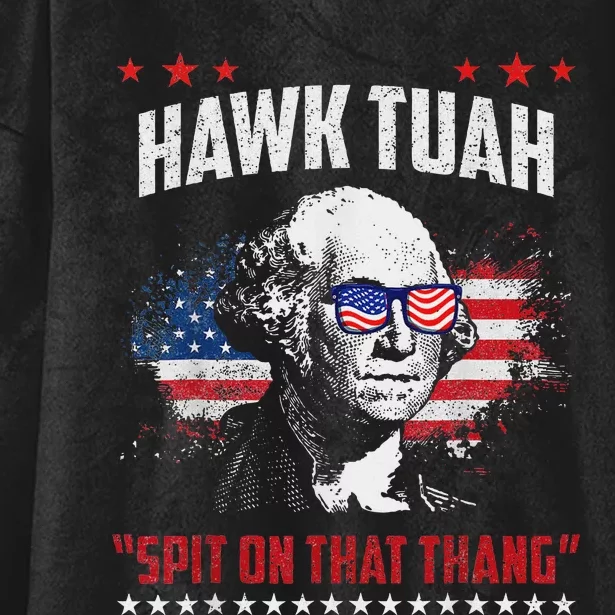 Hawk Tush 2024 Political Parody Humor Hooded Wearable Blanket