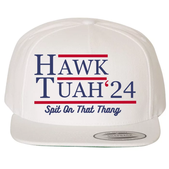 Hawk Tuah 24 Spit Wool Snapback Cap