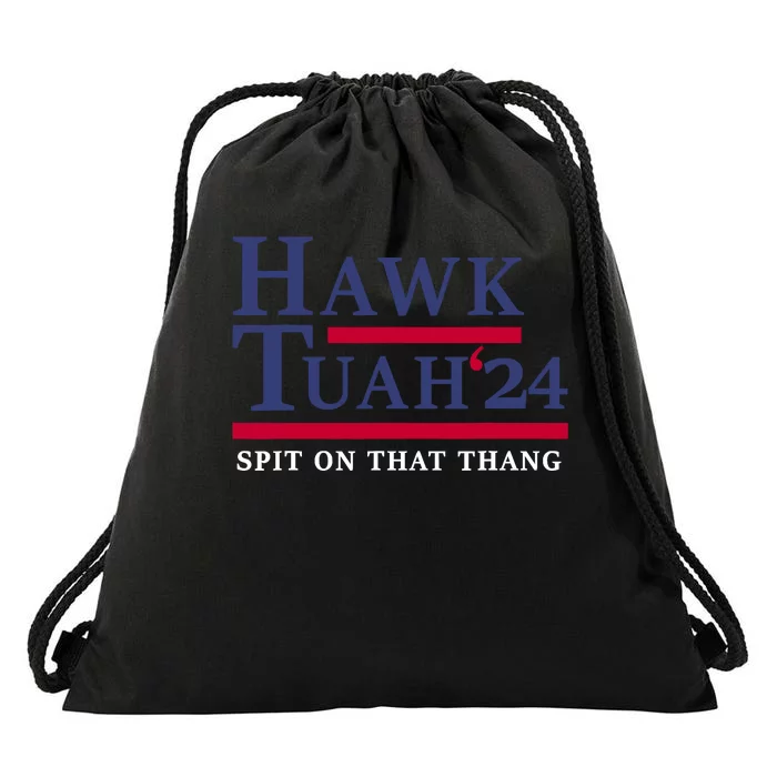 Hawk Tuah 24 Funny Girl Meme Tiktok Meme Drawstring Bag