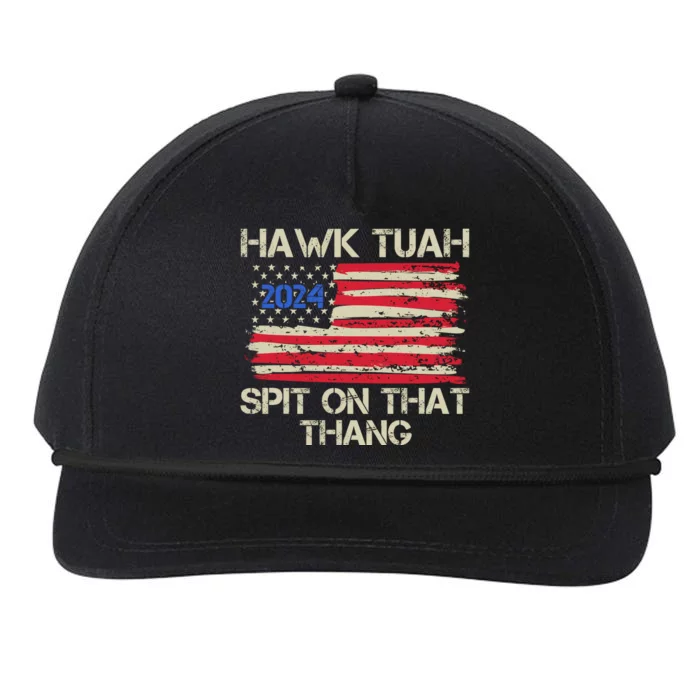 Hawk Tuah 2024 Spit On That Thang Snapback Five-Panel Rope Hat