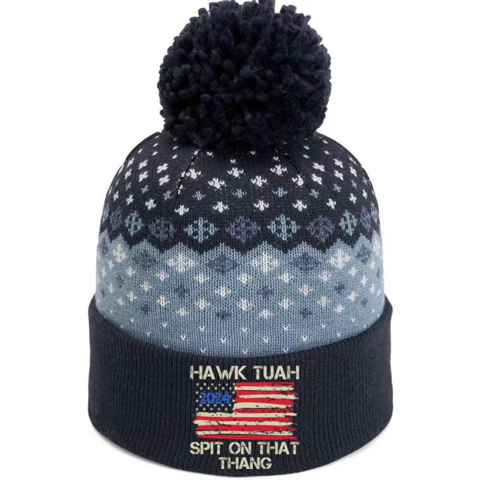 Hawk Tuah 2024 Spit On That Thang The Baniff Cuffed Pom Beanie