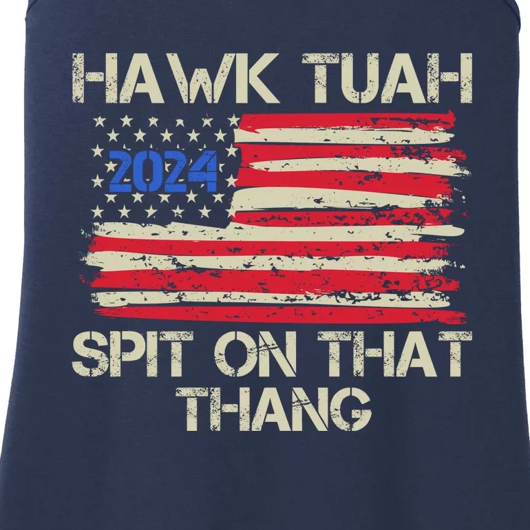 Hawk Tuah 2024 Spit On That Thang Ladies Essential Tank