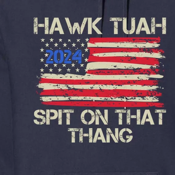 Hawk Tuah 2024 Spit On That Thang Premium Hoodie