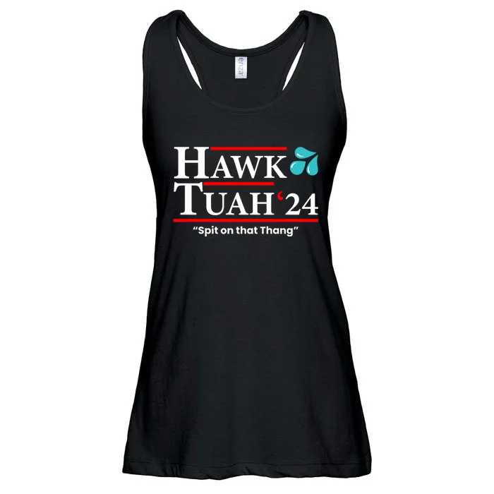 Hawk Tuah 24 Spit On That Thang Funny Saying Ladies Essential Flowy Tank