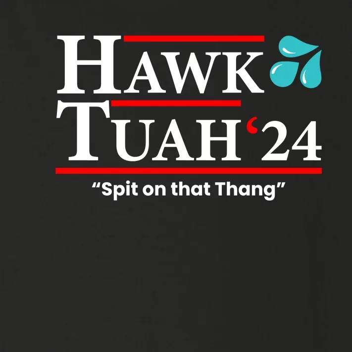 Hawk Tuah 24 Spit On That Thang Funny Saying Toddler Long Sleeve Shirt