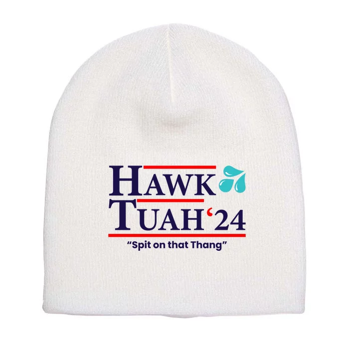 Hawk Tuah 24 Spit On That Thang Funny Saying Short Acrylic Beanie