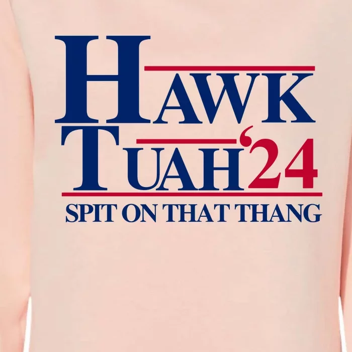 Hawk Tuah 24 Spit On That Thang Funny Saying Womens California Wash Sweatshirt