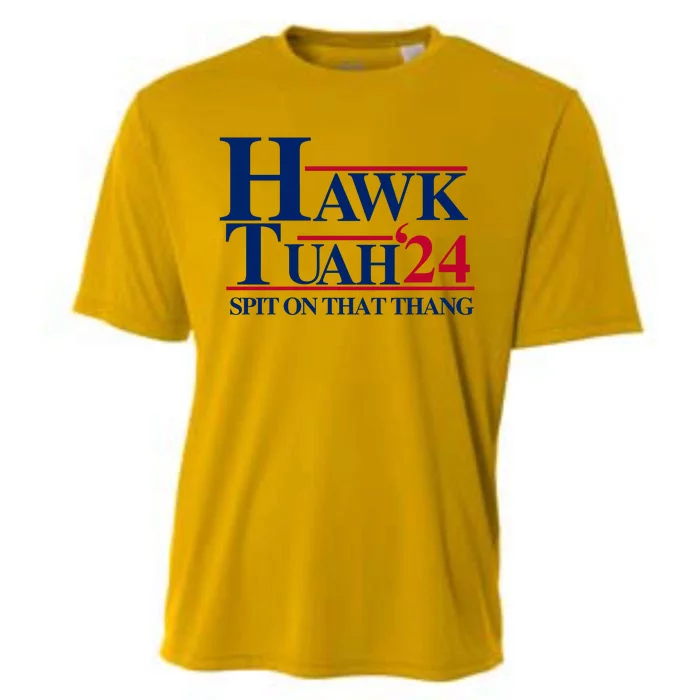 Hawk Tuah 24 Spit On That Thang Funny Saying Cooling Performance Crew T-Shirt