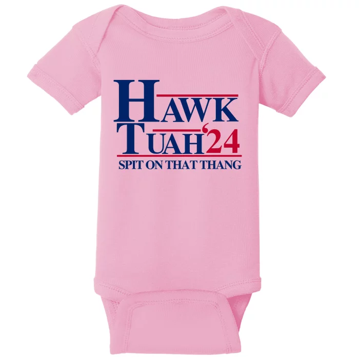 Hawk Tuah 24 Spit On That Thang Funny Saying Baby Bodysuit