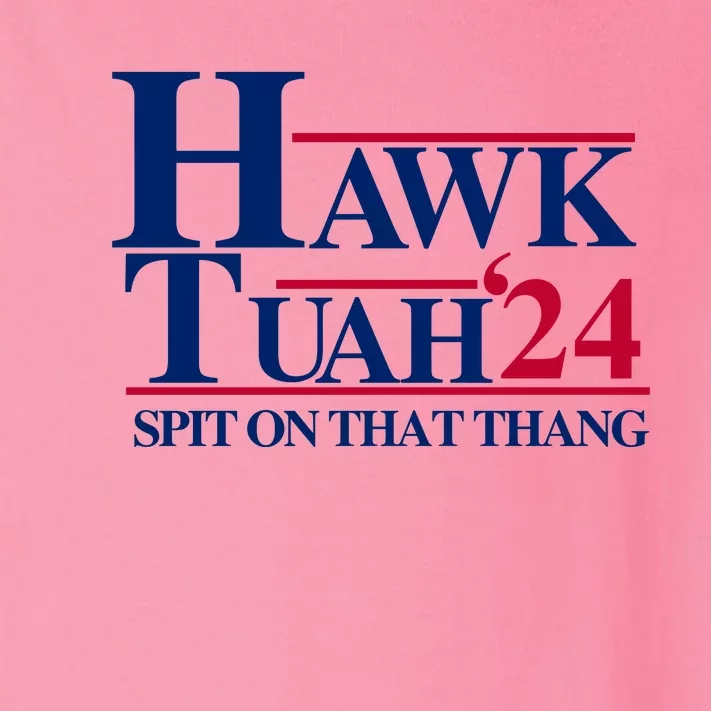 Hawk Tuah 24 Spit On That Thang Funny Saying Toddler Long Sleeve Shirt