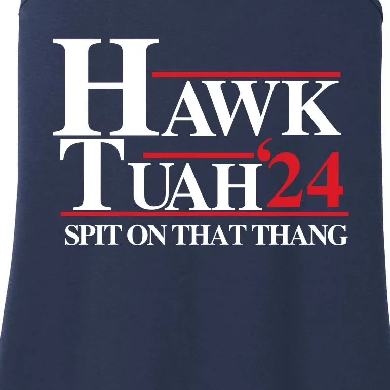 Hawk Tuah 24 Spit On That Thang Funny Saying Ladies Essential Tank