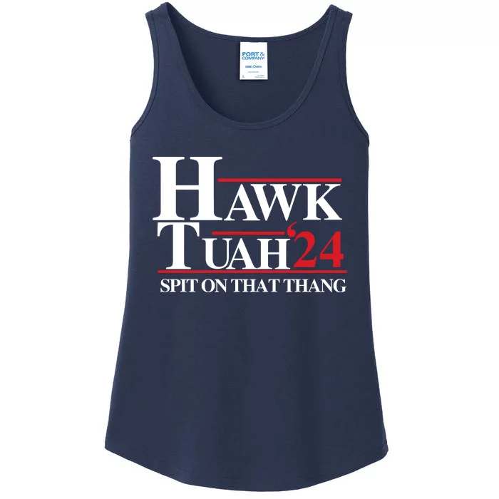 Hawk Tuah 24 Spit On That Thang Funny Saying Ladies Essential Tank