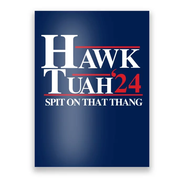 Hawk Tuah 24 Spit On That Thang Funny Saying Poster