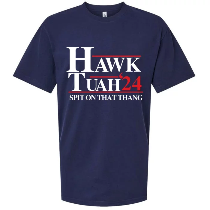 Hawk Tuah 24 Spit On That Thang Funny Saying Sueded Cloud Jersey T-Shirt