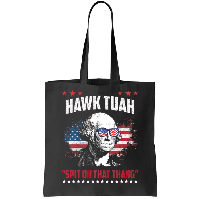 Hawk Tuah 24 Spit On That Thang Hawk Tush For President 2024 Election Parody Tote Bag