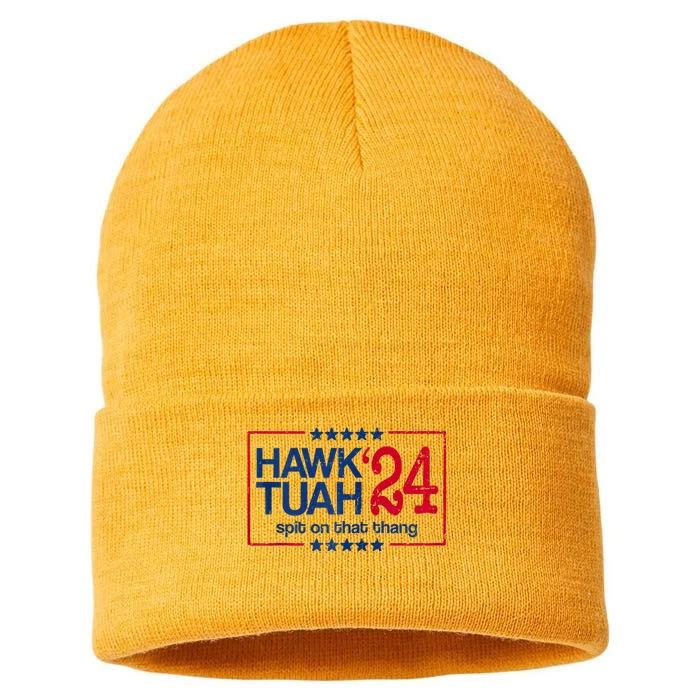 Hawk Tuah 24 Spit On That Sustainable Knit Beanie