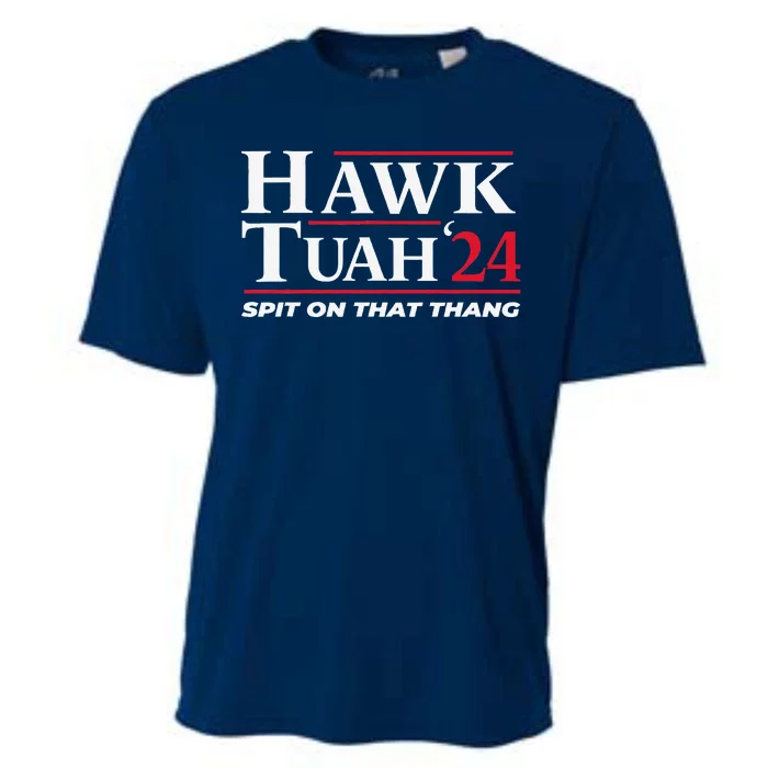 Hawk Tuah 24 Spit On That Thang Hawk Tuah 2024 Hawk Tush Cooling Performance Crew T-Shirt