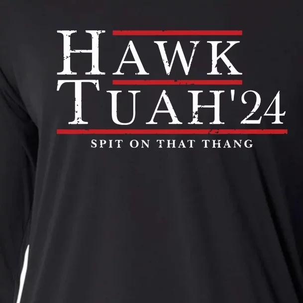 Hawk Tuah 24 Spit On That Thang Cooling Performance Long Sleeve Crew