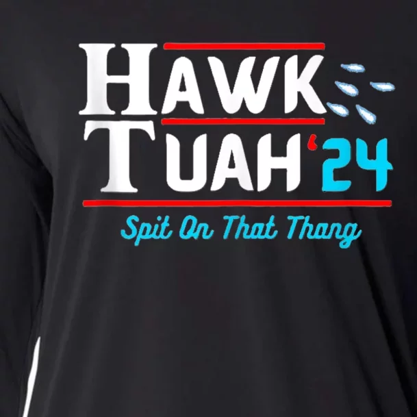 Hawk Tuah 24 Spit On That Cooling Performance Long Sleeve Crew