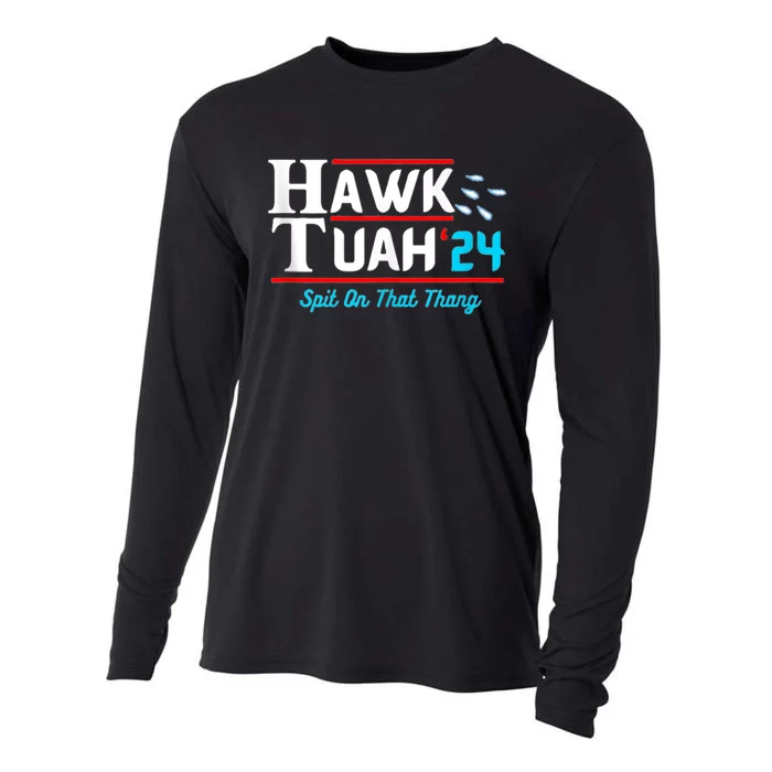 Hawk Tuah 24 Spit On That Cooling Performance Long Sleeve Crew