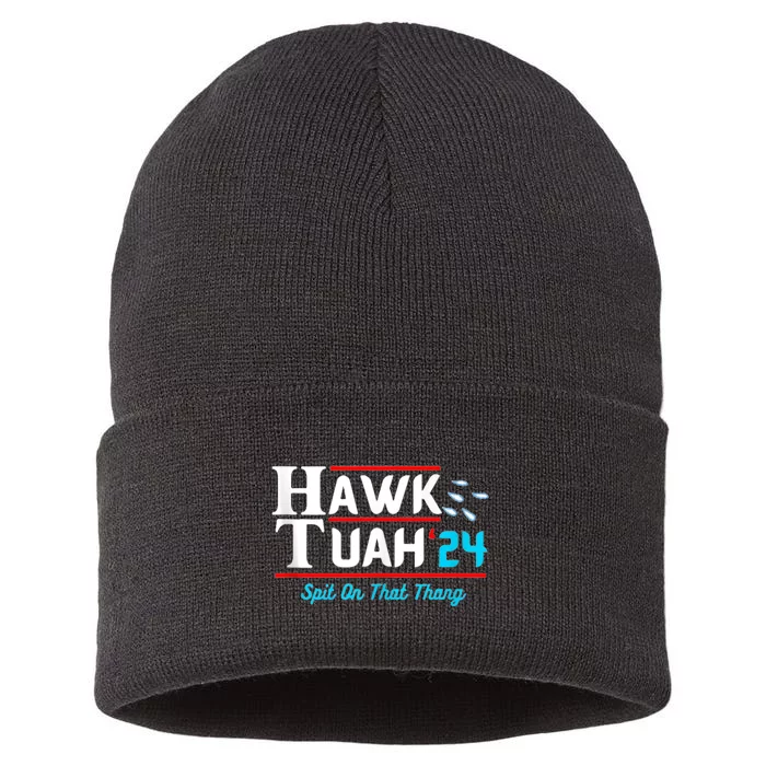 Hawk Tuah 24 Spit On That Sustainable Knit Beanie