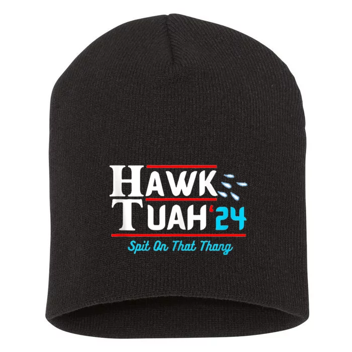 Hawk Tuah 24 Spit On That Short Acrylic Beanie