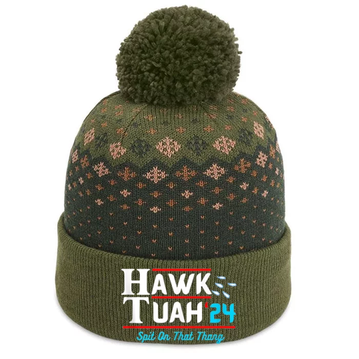 Hawk Tuah 24 Spit On That The Baniff Cuffed Pom Beanie