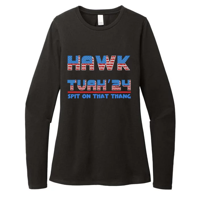 Hawk Tush 24 Spit On That Thing Usa Funny Viral Election Womens CVC Long Sleeve Shirt