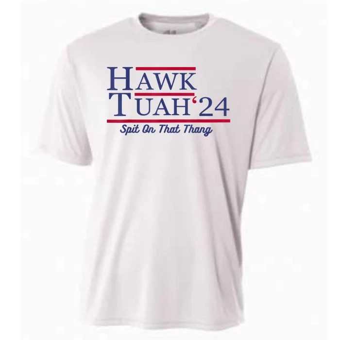 Hawk Tuah 24 Spit On That Thang Gift Cooling Performance Crew T-Shirt