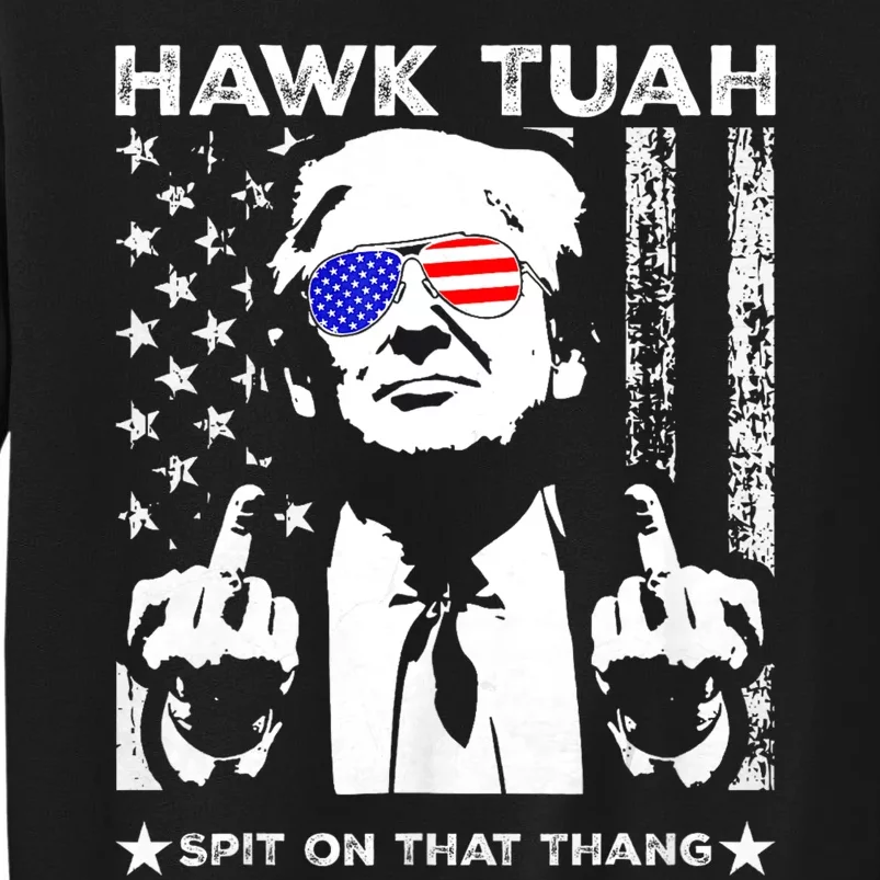 Hawk Tuah 24 Spit On That Thang Hawk Tush For President 2024 Election Parody Sweatshirt