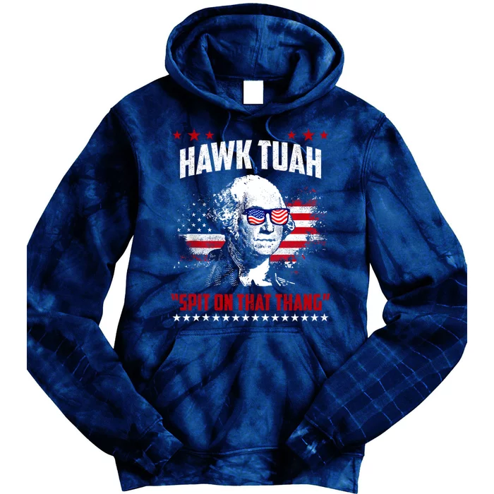 Hawk Tuah 24 Spit On That Thang Tie Dye Hoodie