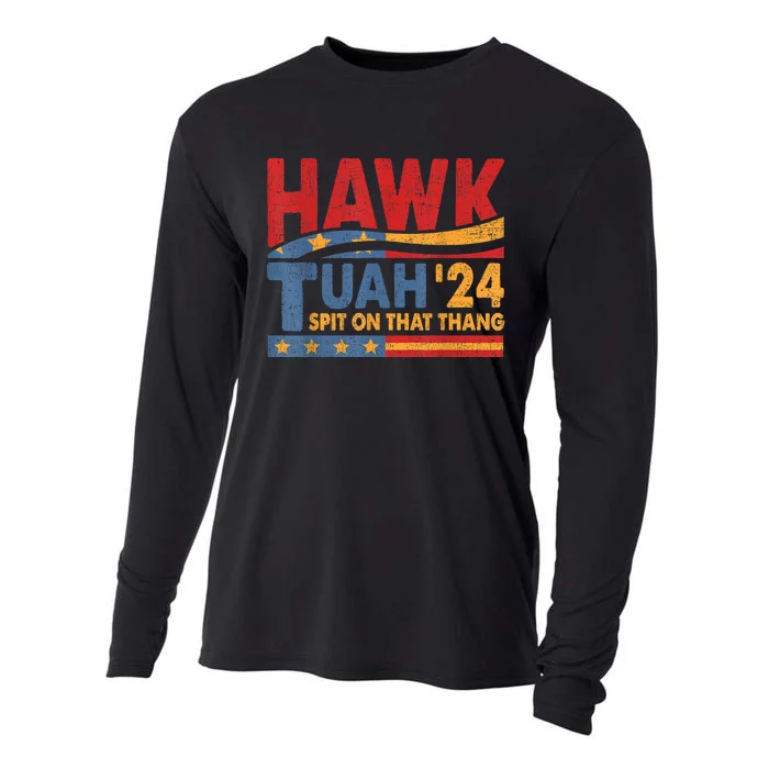 Hawk Tuah 24 Spit On That Thang Cooling Performance Long Sleeve Crew