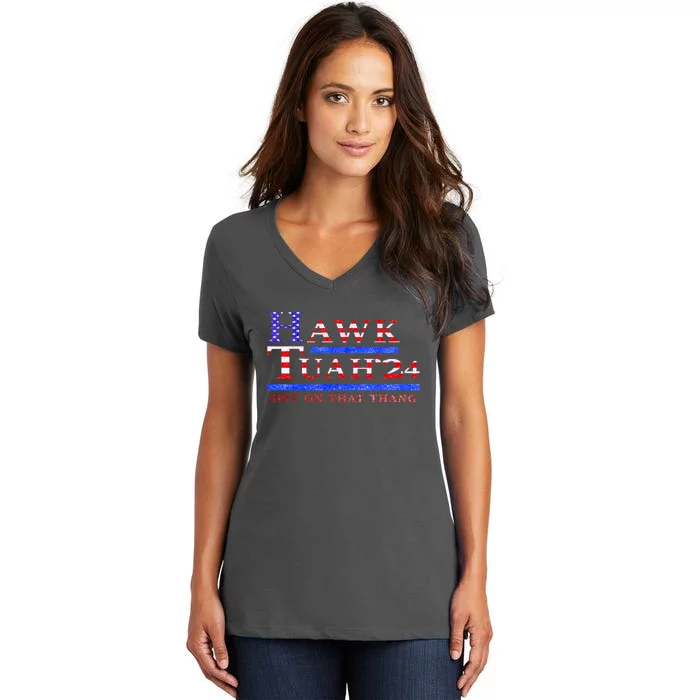 Hawk Tush 24 Spit On That Thing Gift Women's V-Neck T-Shirt