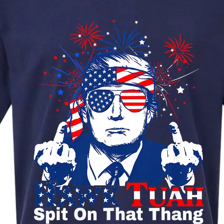 Hawk Tuah 24 Spit On That Thang Hawk Tush For President 2024 Election Parody Sueded Cloud Jersey T-Shirt