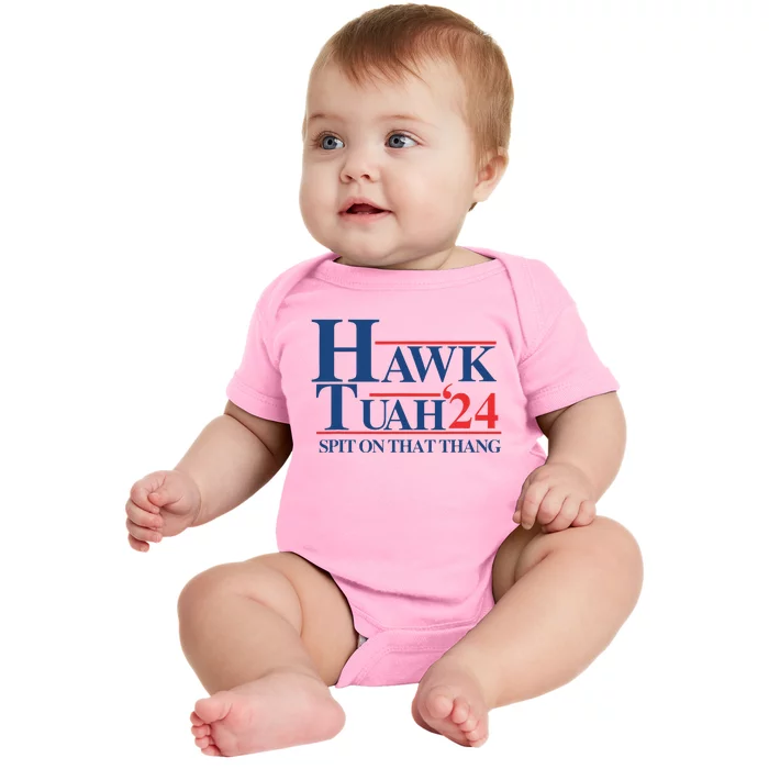 Hawk Tush 2024 Usa Flag Election Parody Baby Bodysuit