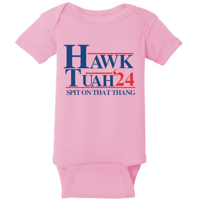 Hawk Tush 2024 Usa Flag Election Parody Baby Bodysuit