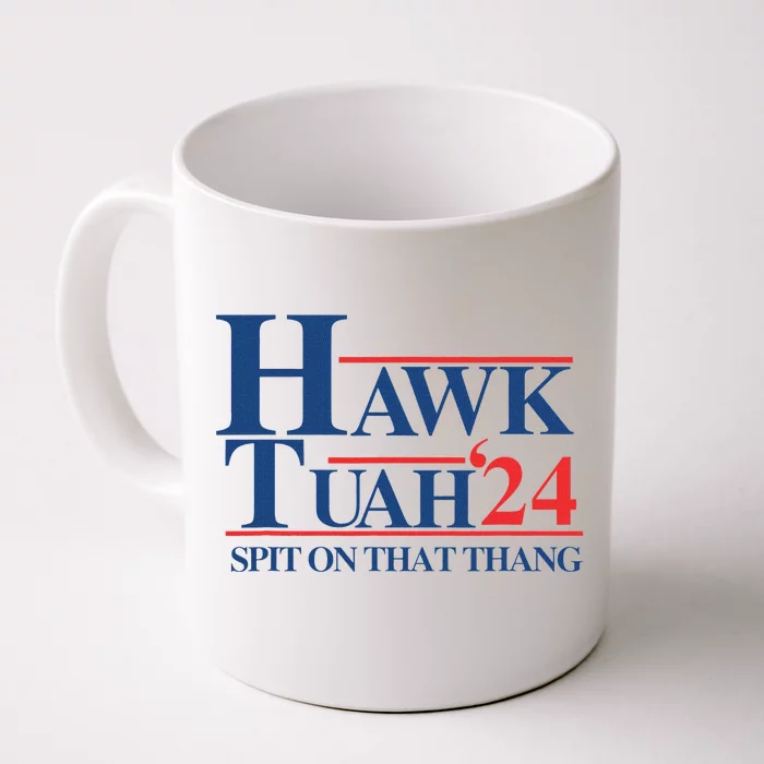 Hawk Tush 2024 Usa Flag Election Parody Front & Back Coffee Mug