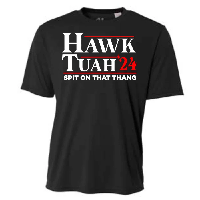 Hawk Tuah 24 Funny Spit On That Thang Utah Girl Cooling Performance Crew T-Shirt