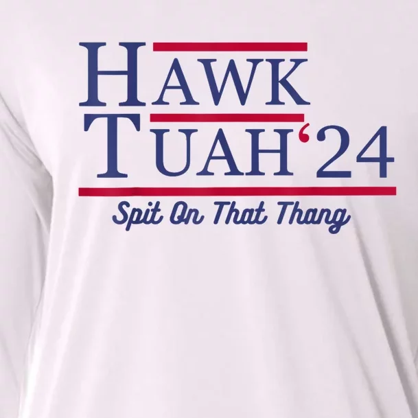 Hawk Tuah 24 Spit On That Thang Cooling Performance Long Sleeve Crew