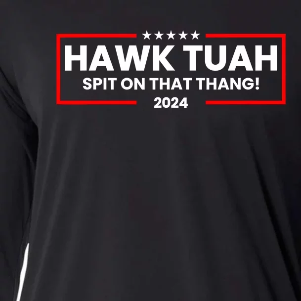 Hawk Tuah 24 Spit On That Thang Cooling Performance Long Sleeve Crew