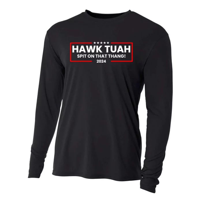 Hawk Tuah 24 Spit On That Thang Cooling Performance Long Sleeve Crew