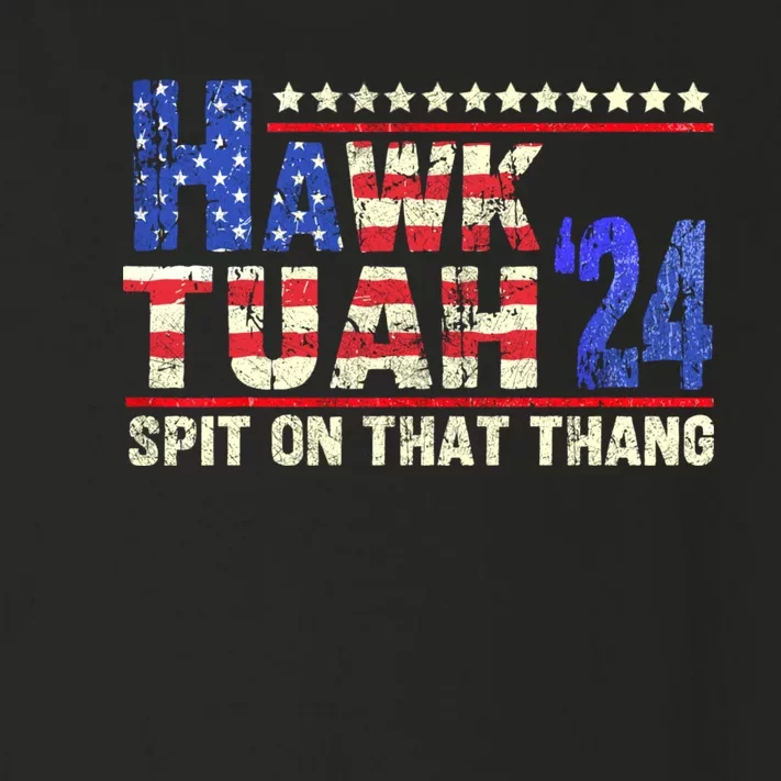 Hawk Tuah 24 Spit On That Thang Funny Saying Toddler Long Sleeve Shirt