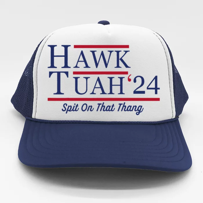 Hawk Tuah 24 Funny Tank Top Design Trucker Hat