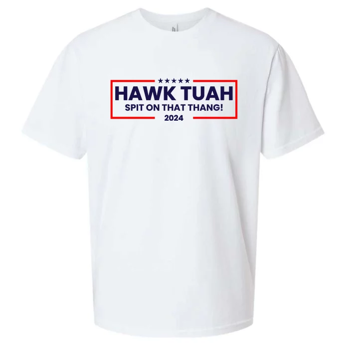 Hawk Tuah 24 Spit On That Thang Funny Saying Sueded Cloud Jersey T-Shirt