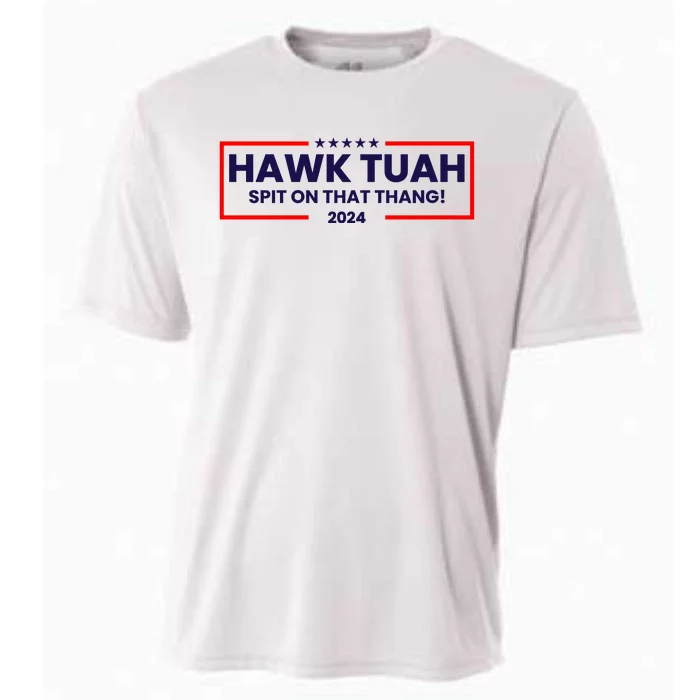 Hawk Tuah 24 Spit On That Thang Funny Saying Cooling Performance Crew T-Shirt