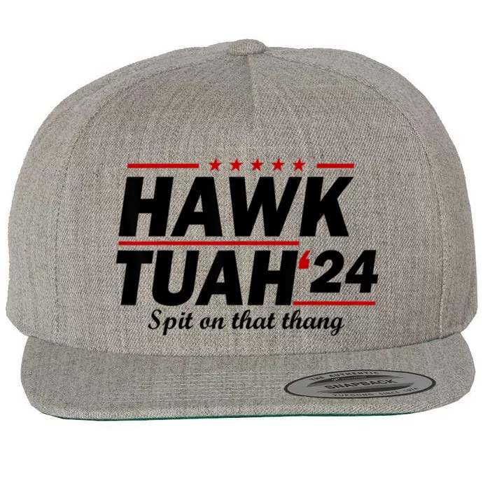 Hawk Tuah 24 Spit On That Thang Wool Snapback Cap