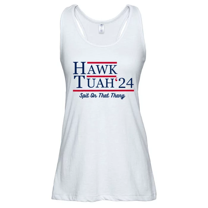 Hawk Tuah 24 Spit On That Thang Ladies Essential Flowy Tank